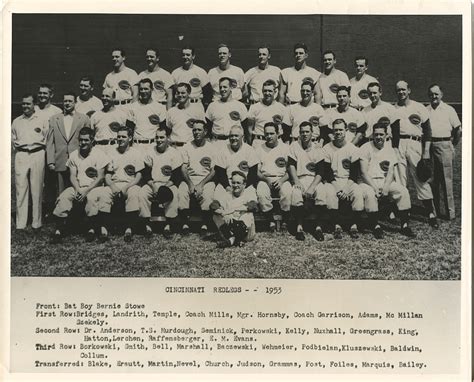 cincinnati reds roster 1953